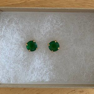 Kate Spade green crystal earrings